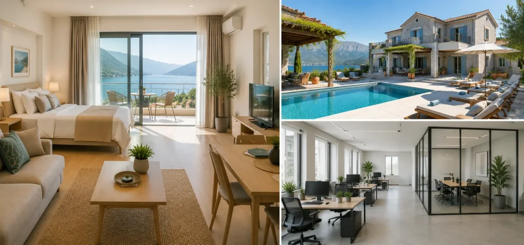 usluge koje nudimo čist apartman, uređena vila, uredan poslovni prostor.